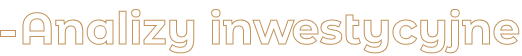 Analizy inwestycyjne